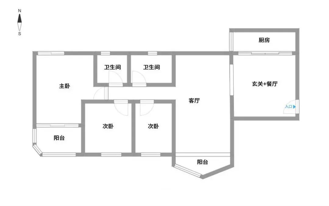 三楼阳台没有下水怎么改造,三房一厅二卫没生活阳台怎么办