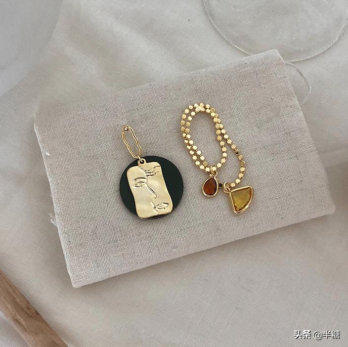 项链耳环戒指轻奢小众高级感正品,首饰小众项链耳环戒指