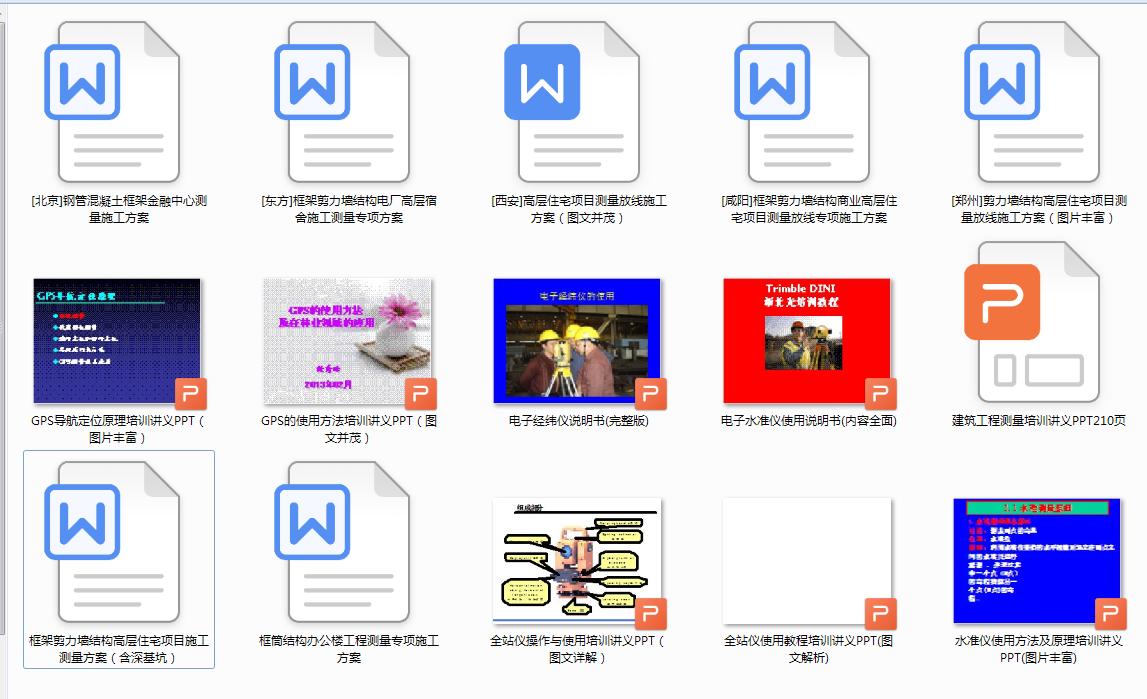 工程施工测量技术流程,施工测量培训教程