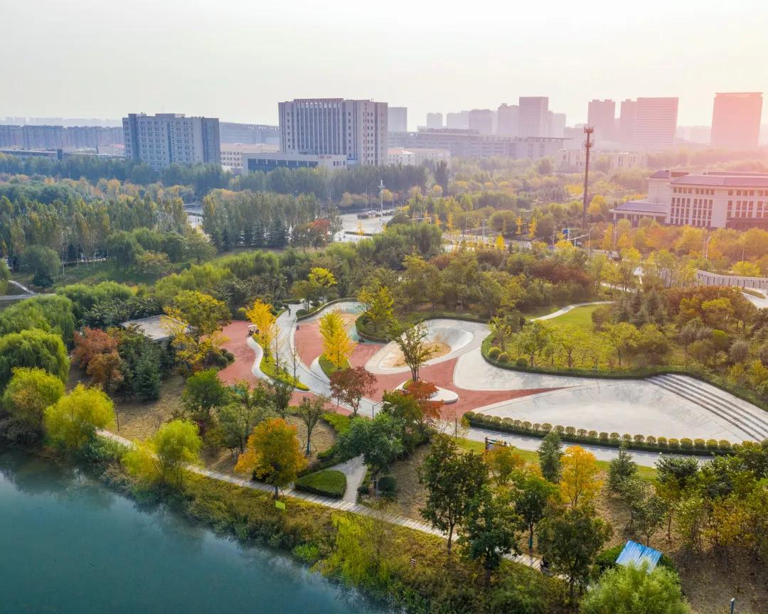 郑州市郑东新区花卉园林景观区,郑东新区象湖景观绿化工程