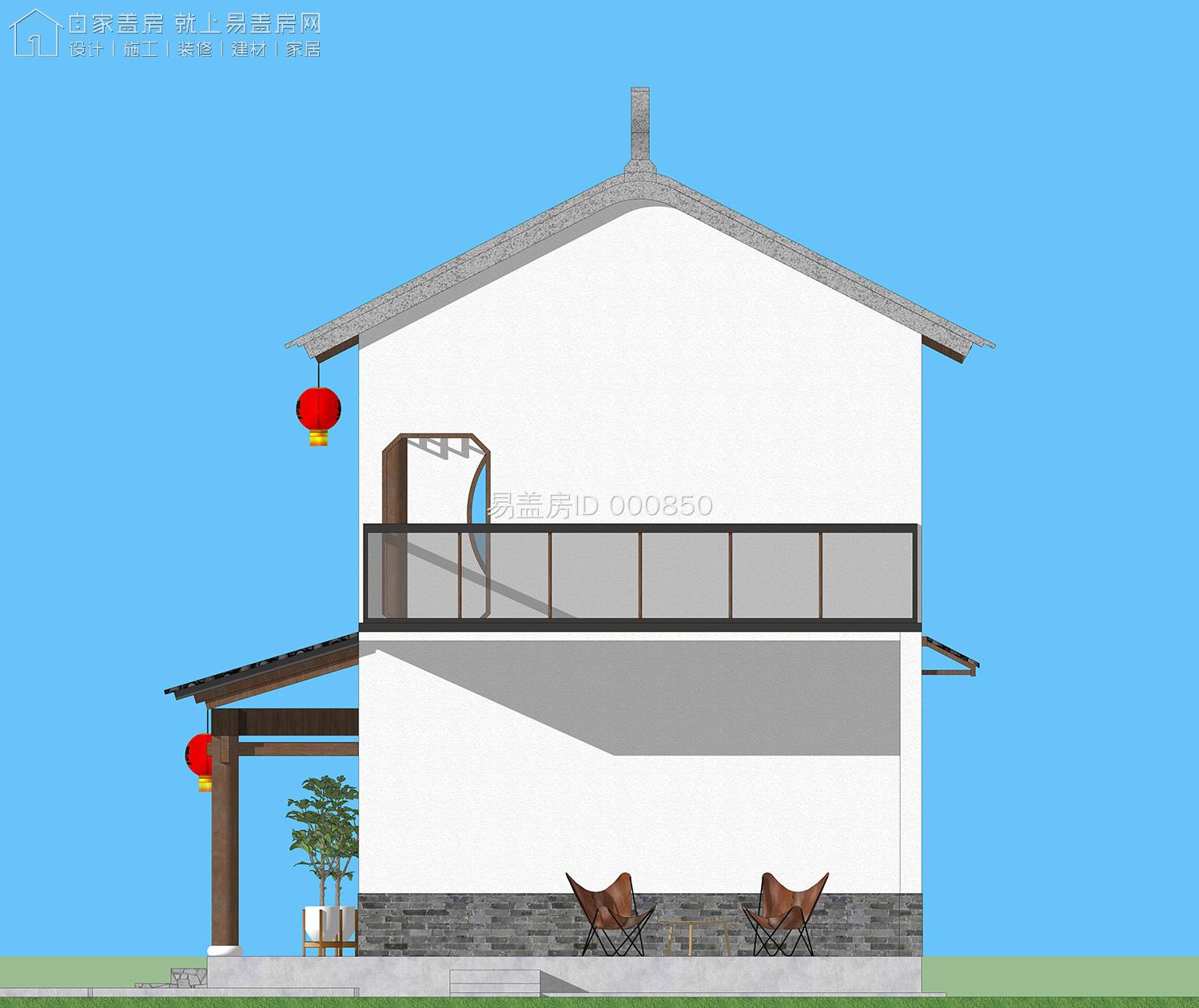 农村仿古自建房灯笼,中式别墅大红灯笼