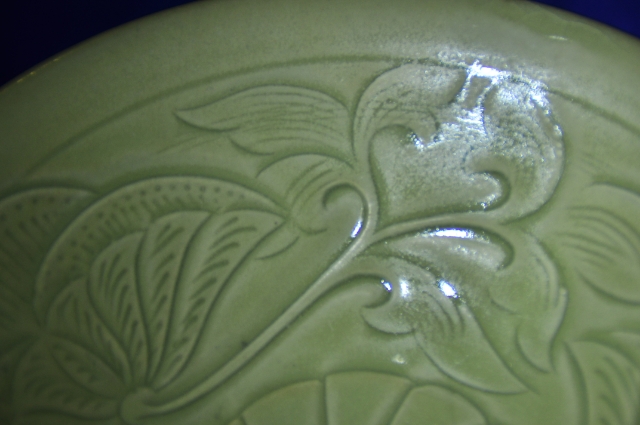 耀州窑刻花斗笠盏,耀州窑斗笠盏剔花和刻花的区别