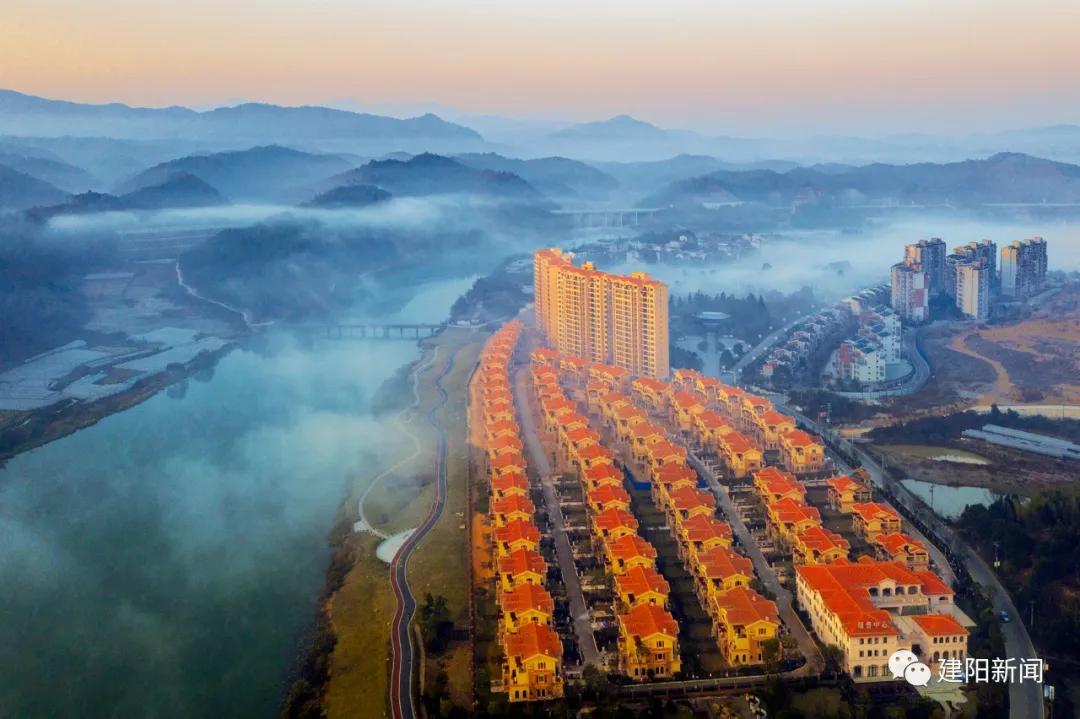 城市一景｜破晓时分的建阳，颜值依旧在线！