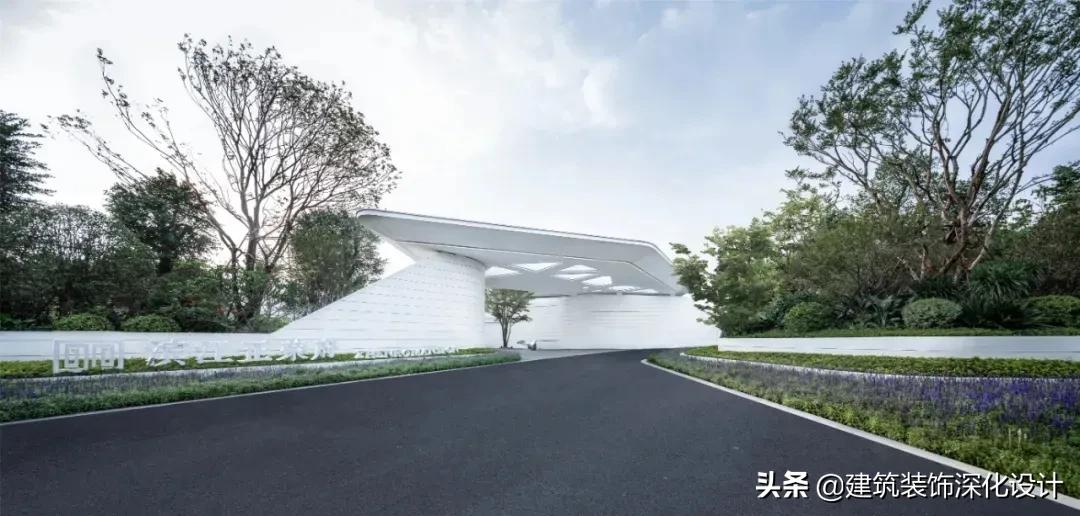 景观设计不建模光出效果图,景观大门不横跨公路效果图