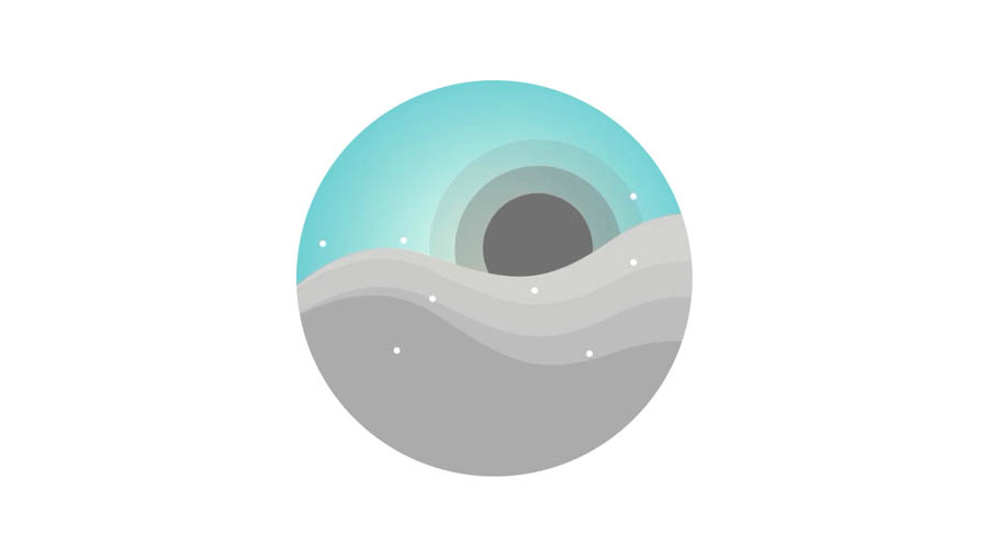 ps扁平渐变插画,ps如何将圆形彩虹变成普通渐变