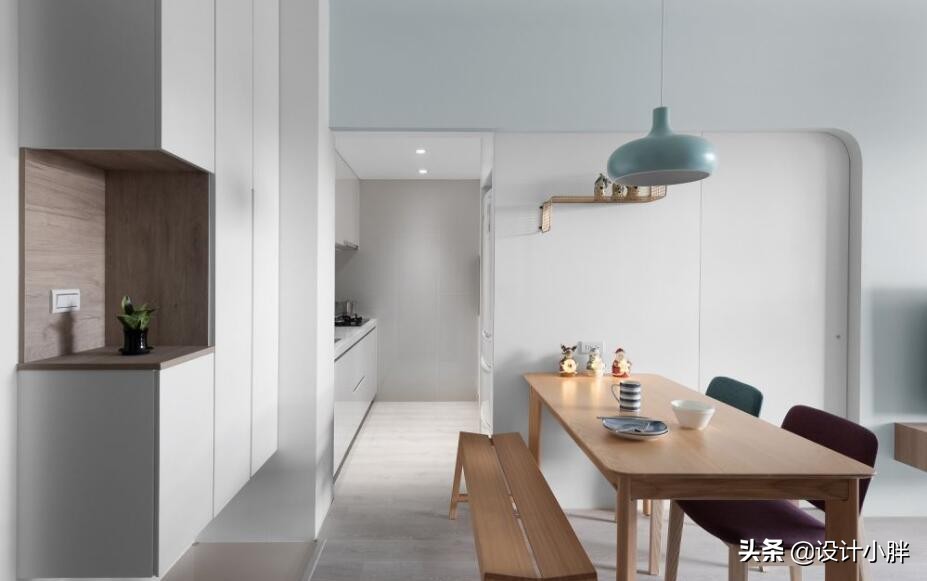 一家三口装修新房，变身63㎡浅灰绿木质小宅，手牵手开启新生活
