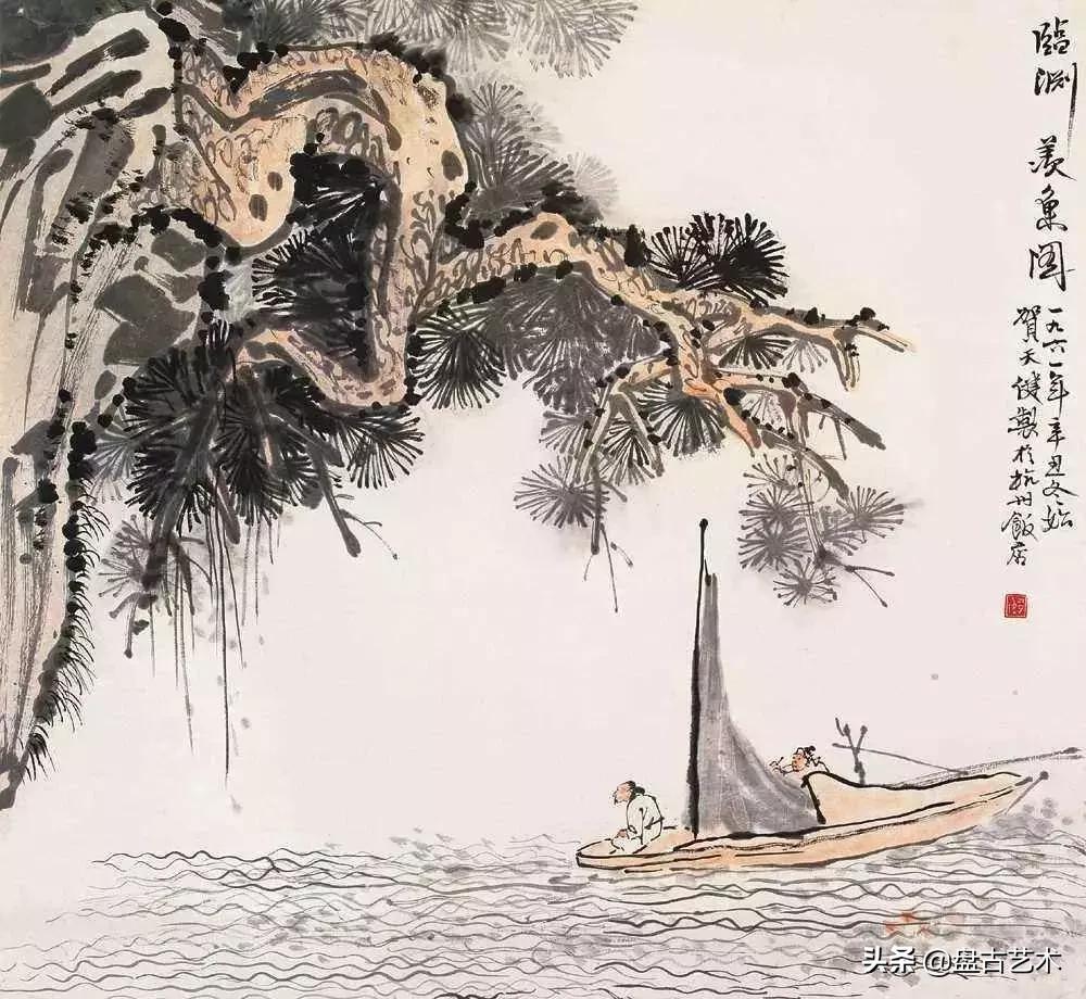 国画老树怎么画,国画泼墨老树的画法