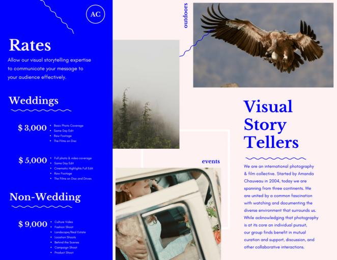 三折页设计案例展示极简风格,三折页设计软件