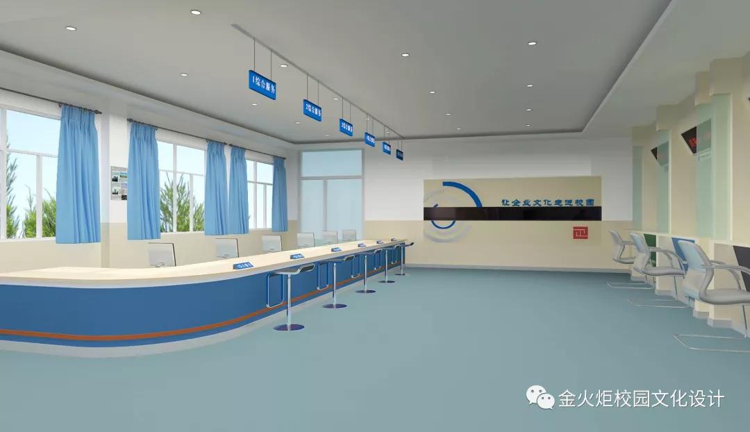 崇德尚能务实重行|河北商贸学校大厅文化设计