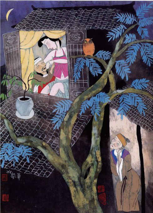 这里有你没看到过的《*瓶金**梅》插画