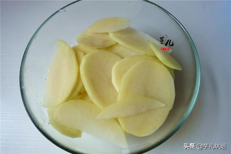 烤薯片家常做法,空气炸锅烤薯片怎么做简单又好吃