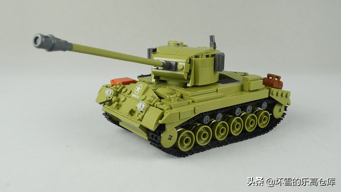 射豹勇士：小鲁班积木M26潘兴二合一套件评测