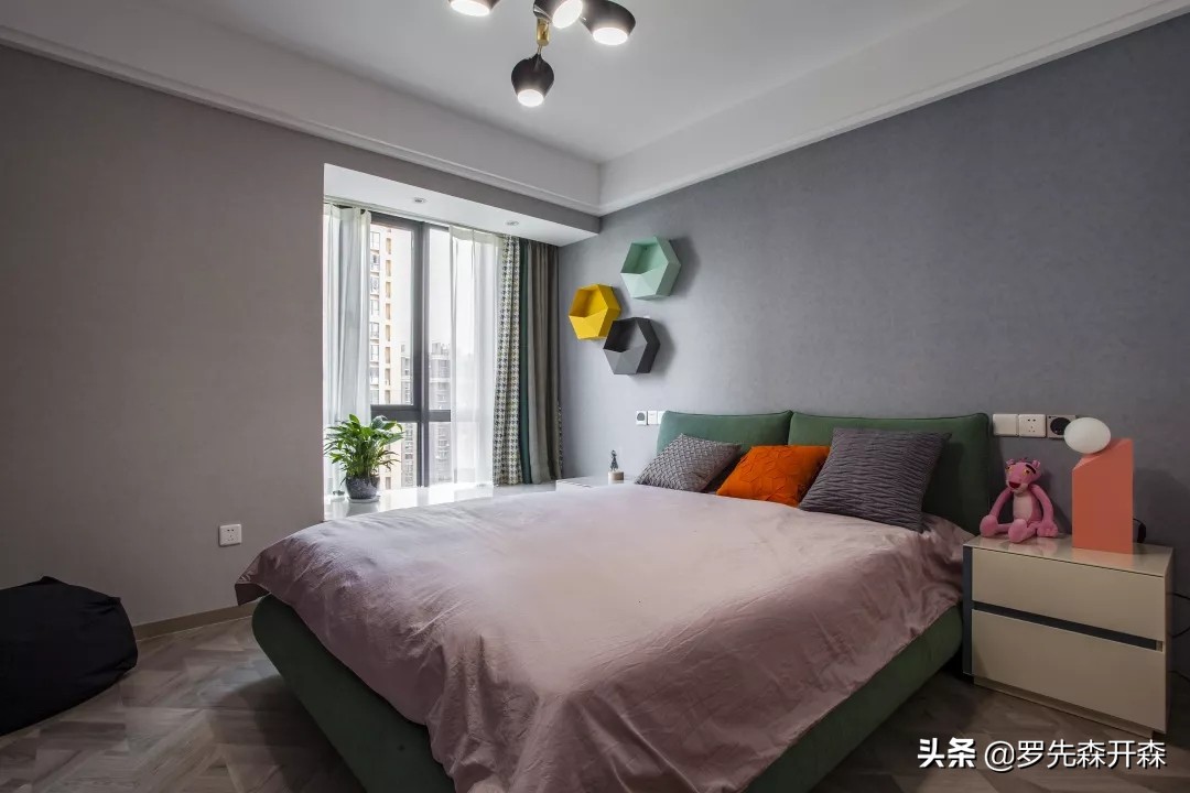 150平米爱马仕风格装修,高级灰爱马仕橙窗帘轻奢装修视频