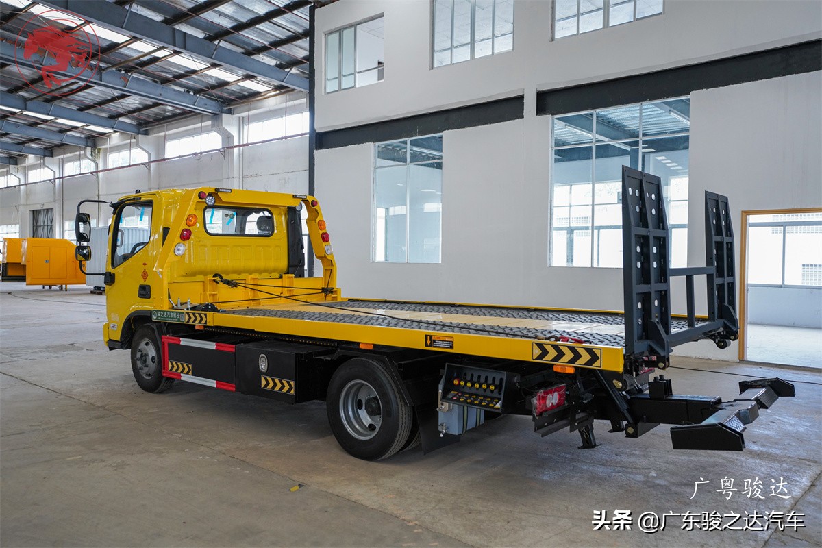 厂家直销蓝牌一拖二清障车,小型平板清障车价格