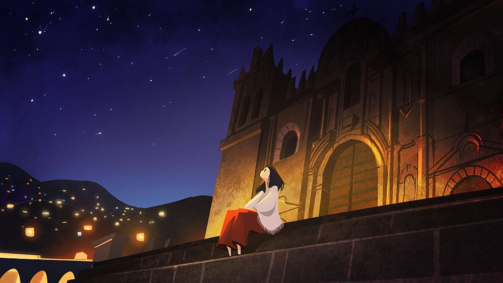 两个人的旅行,两个人的插画