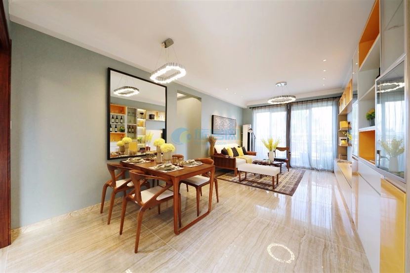 碧桂园剑桥郡中间套轻奢极简风,碧桂园剑桥郡临桂100平