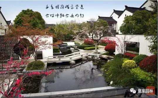 凰家园林,中国风庭院别墅绘画