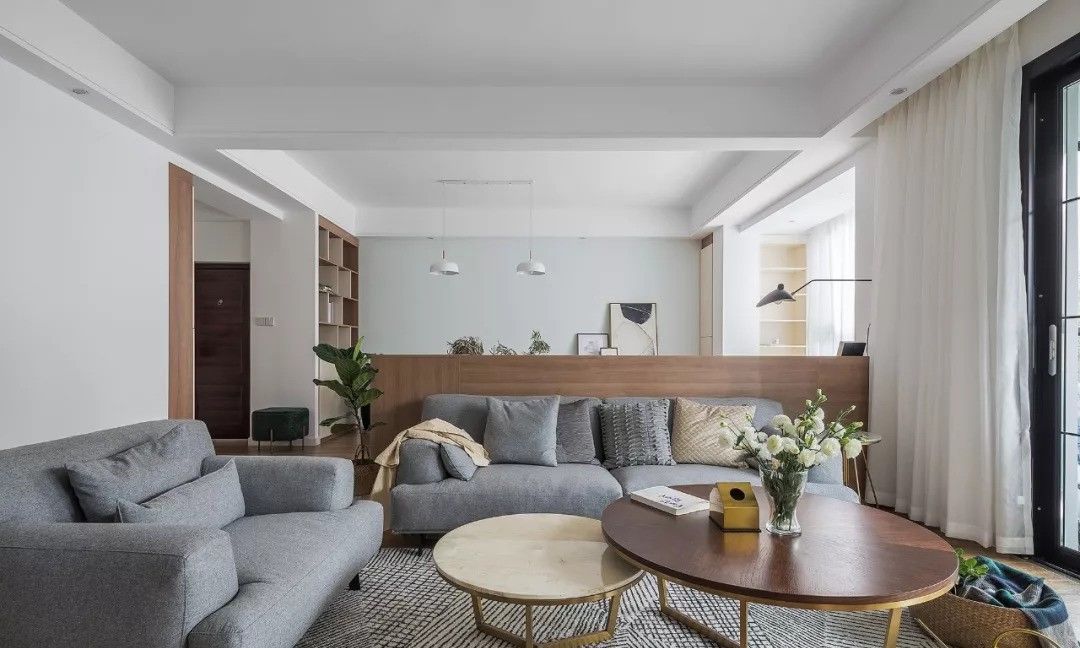 目前流行大客厅沙发不靠墙吗,沙发不靠墙的摆放效果图