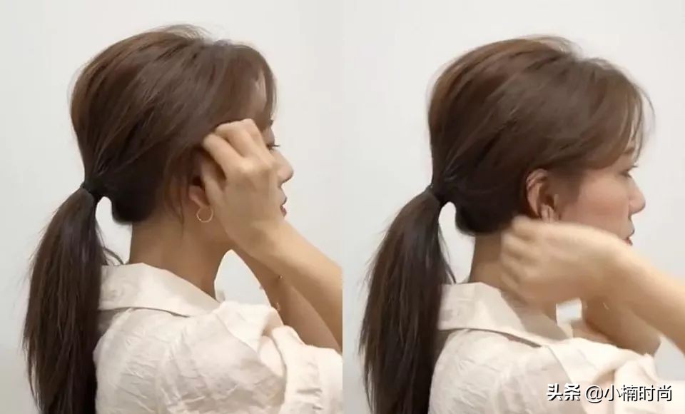 发型师扎马尾手法,发型师教你怎么编发视频
