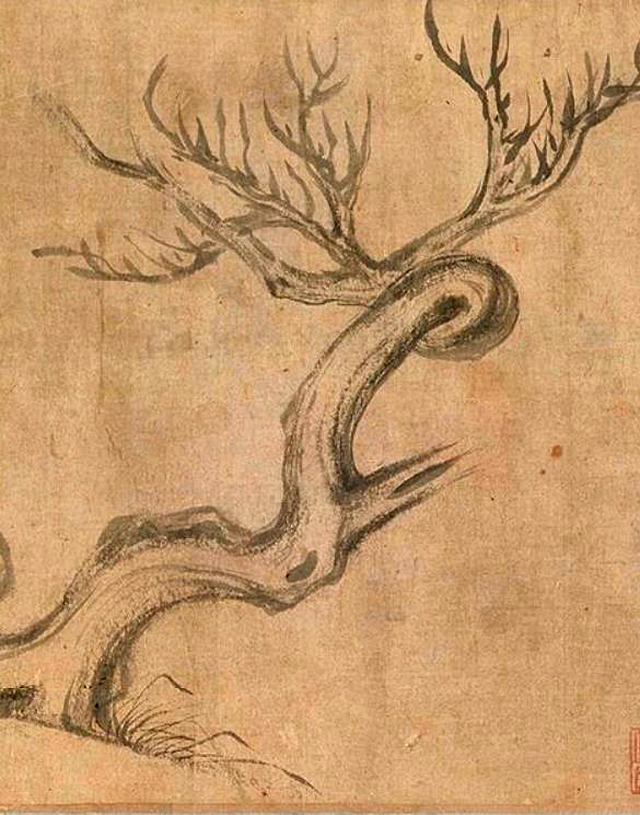 枯木怪石图是南宋苏轼所画,枯木怪石图临摹教程