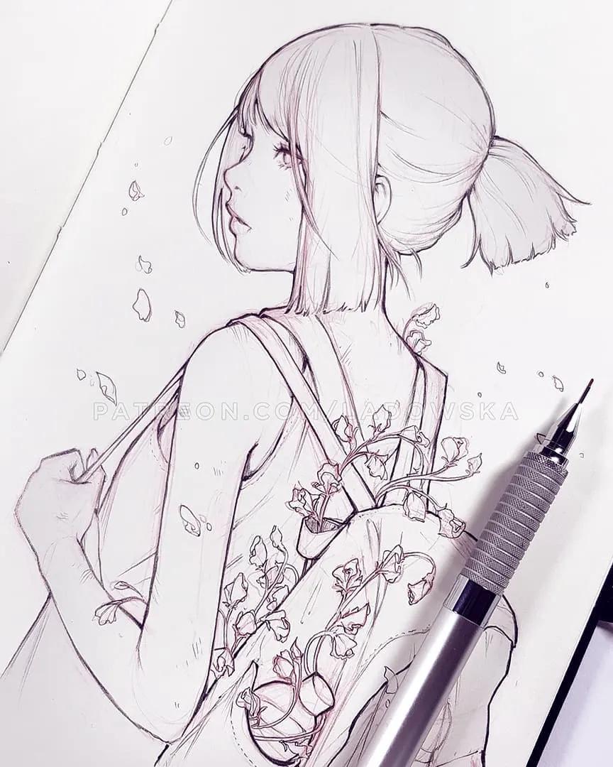 软萌可爱的动漫美少女怎么画,画可爱的动漫美少女特别简单