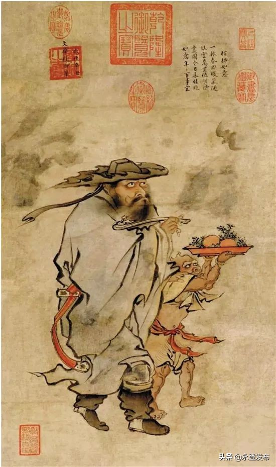 各朝代人物画欣赏,历代名家绘画江山胜览图