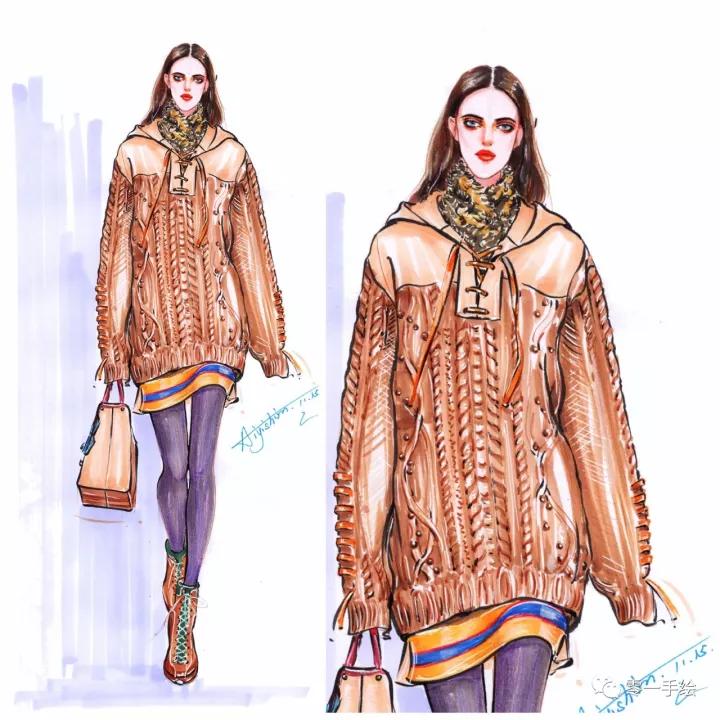 教你画衣服设计图,设计衣服手绘画简单教程整套