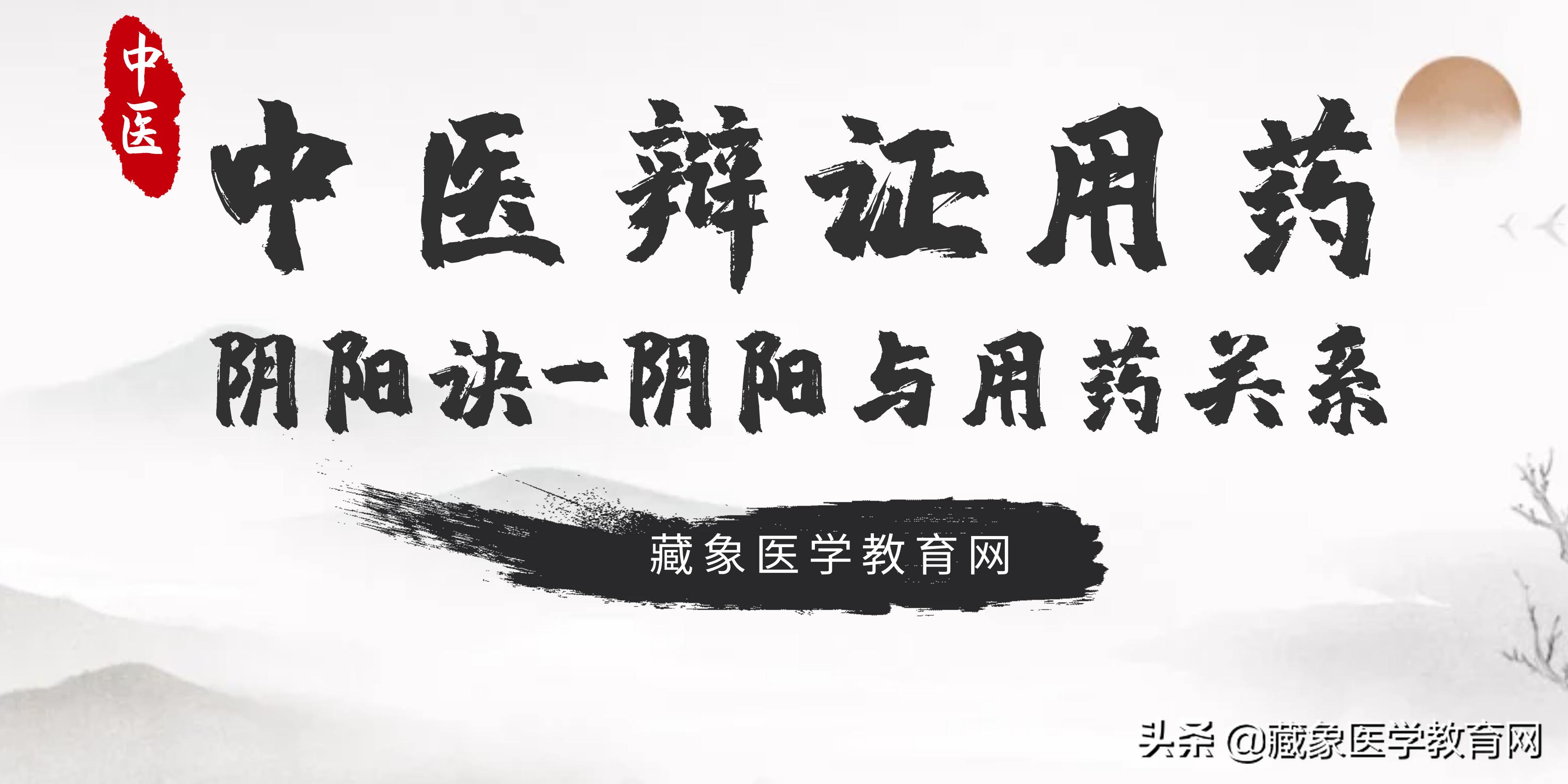 中医辩证用药——阴阳诀(内含重点:阴阳与用药关系图)