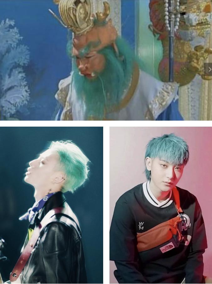 盘点那些明星好看的发色,西游记四大龙王发色