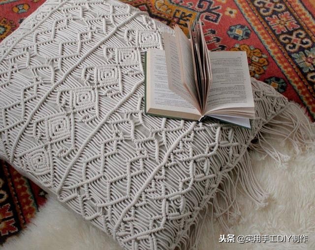 手工纯白棉绳编绳挂件,手工编绳合集名称