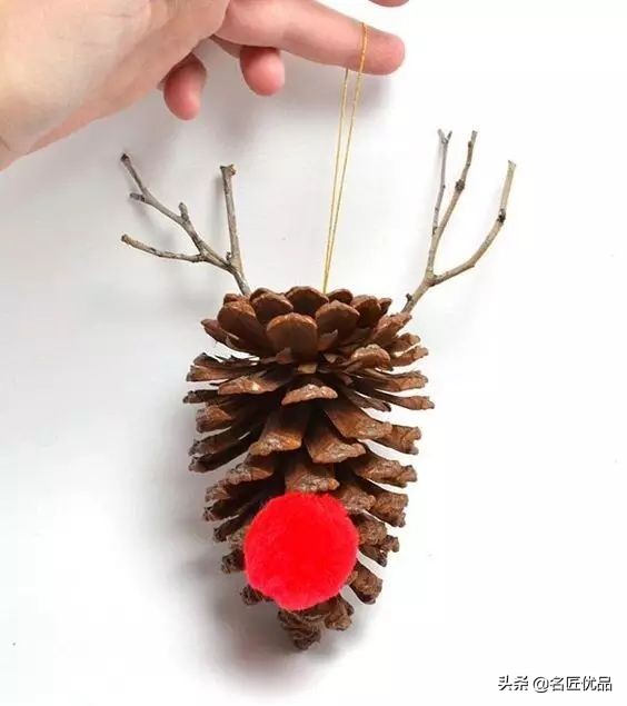 松塔创意手工实用又好看,松塔创意手工动物