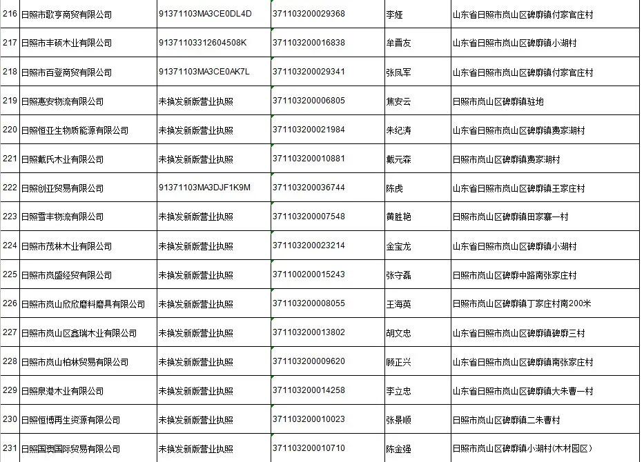 日照岚山市场监督管理,市场监管责令停产停业处罚决定