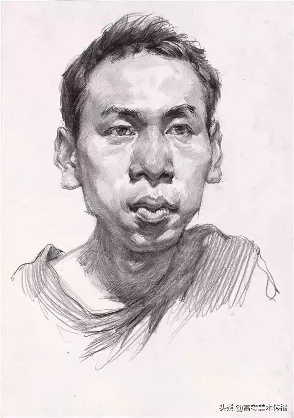 素描铺色练习,素描人像结构如何铺调子