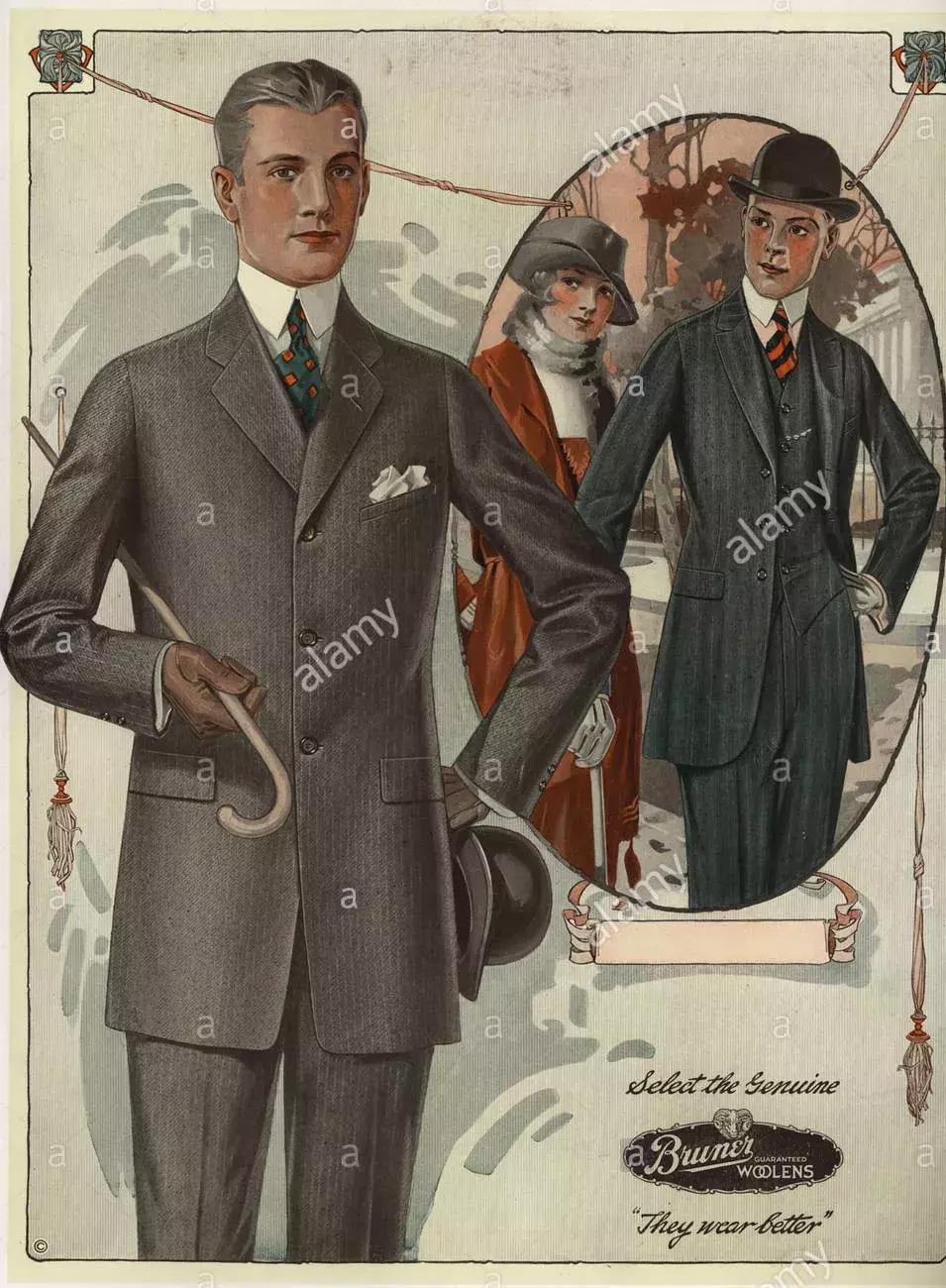 体面的西服,体面西装