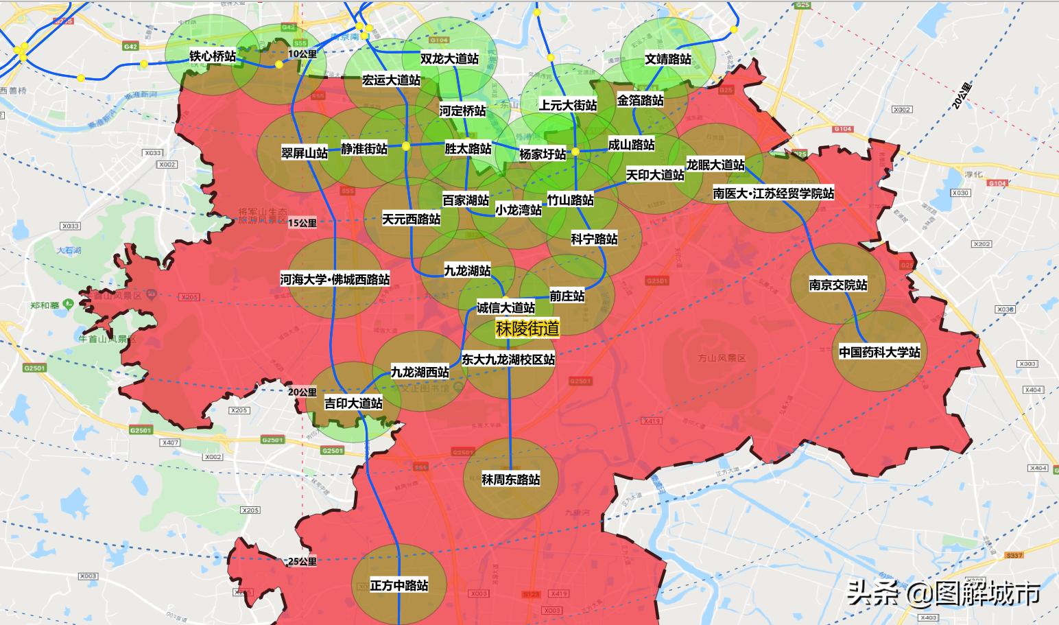 南京城市图鉴,南京秣陵全景图