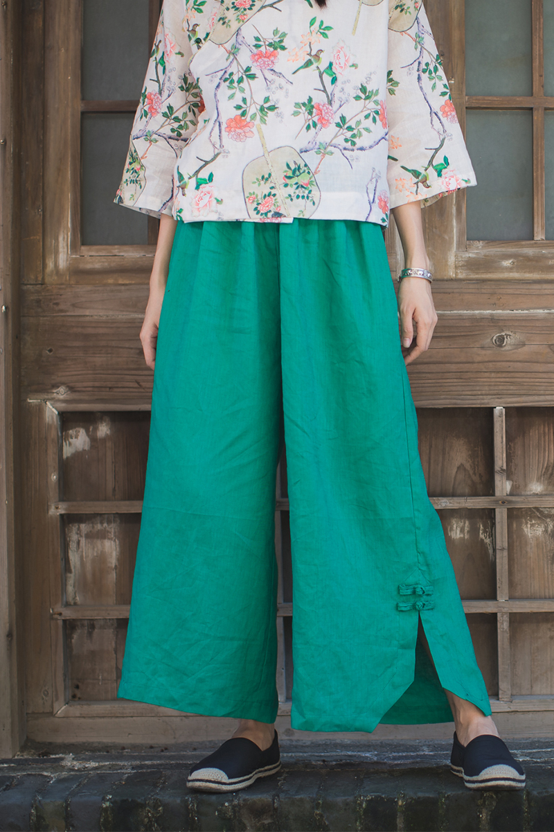 棉麻裤夏天洋气九分宽松,时下火得一塌糊涂棉麻裤