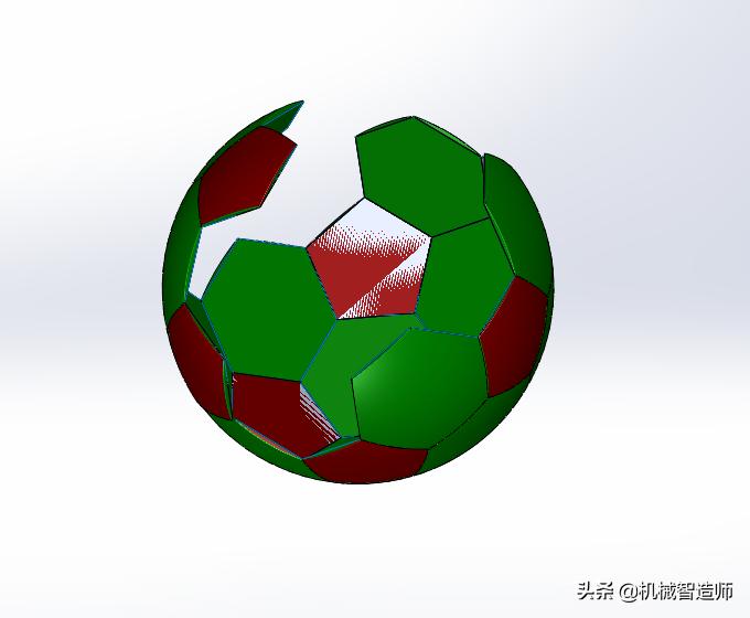 球solidworks建模教程,solidworks足球制作教程
