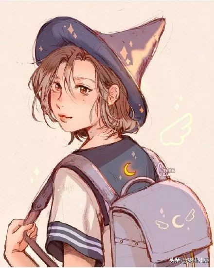 铅笔画素描动漫,铅笔画的动漫素描少女