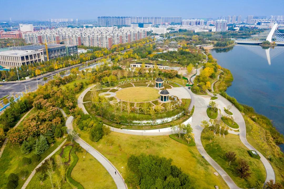 郑州市郑东新区花卉园林景观区,郑东新区象湖景观绿化工程