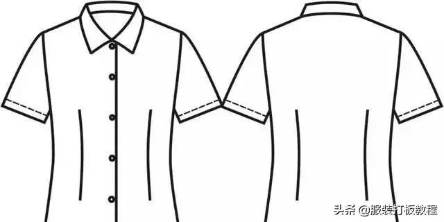 女士衬衫的制版裁剪技法,有公主缝的女衬衫制版图教学