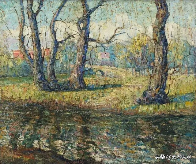 威廉罗伊洛夫斯风景油画作品,丹麦画家蒙森德风景油画作品欣赏