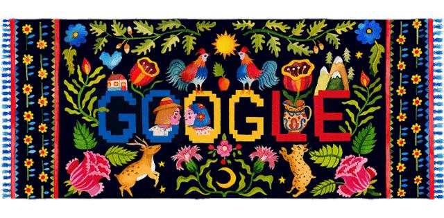 在诱人的民间插画中,艾奇将“不安”与花卉融为一体