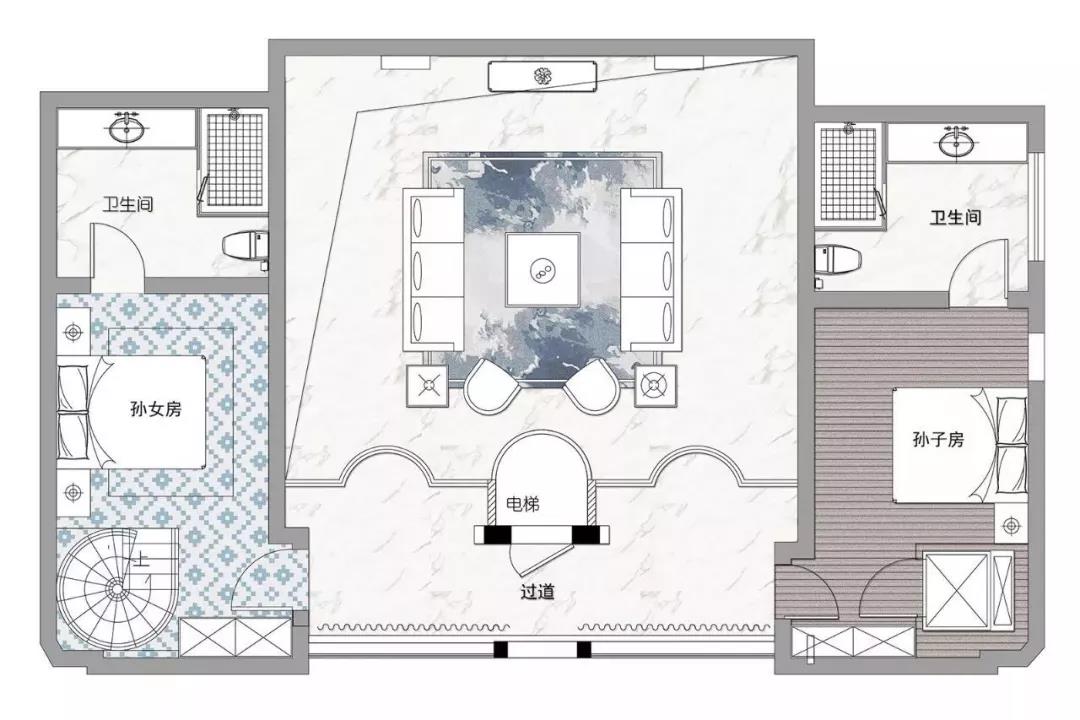 560平别墅法式装修效果,540平现代风格别墅装修