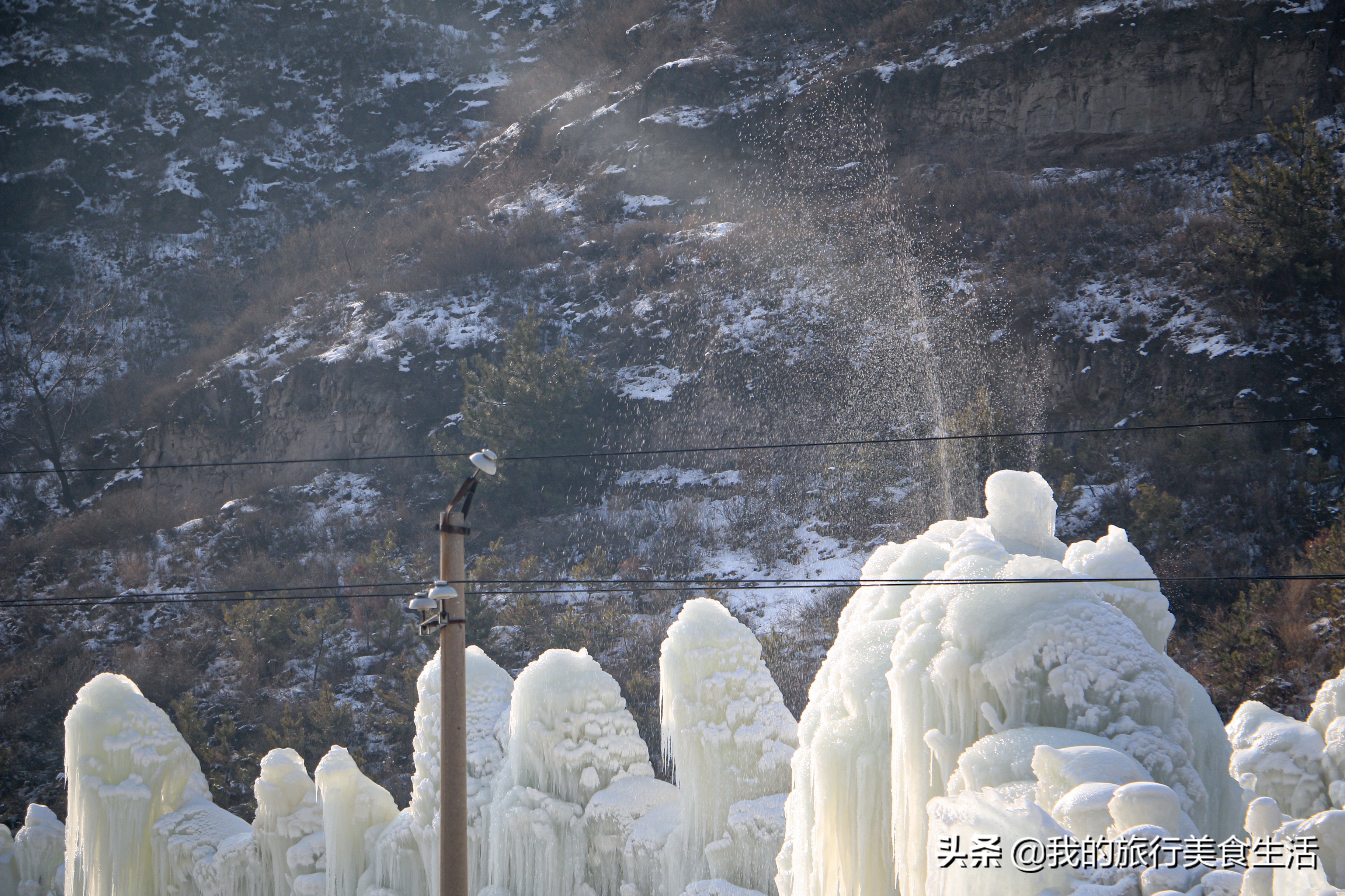 太原在哪看冰瀑布,太原冰川瀑布