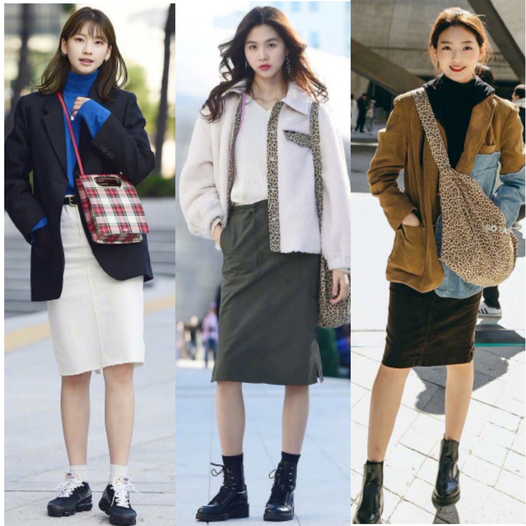 2019韩国时尚穿搭街拍,韩国街拍美女惊艳的穿搭