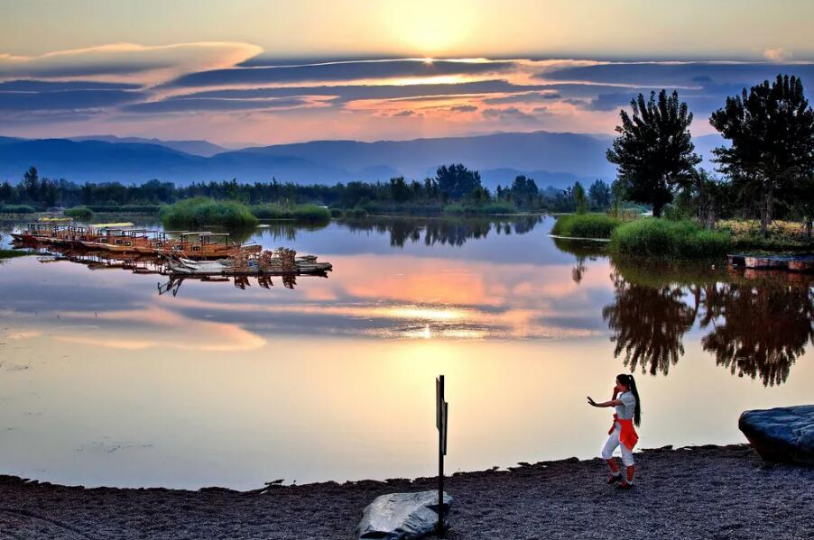 西昌邛海湖泊,西昌邛海湿地美景