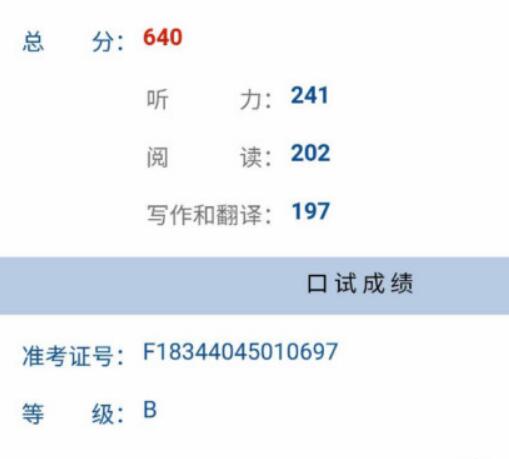 329、425、539、640……英语四六级成绩出炉啦，你考了多少分？