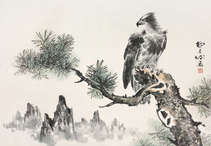 柳子谷花鸟画作品大全图文,柳子谷花鸟作品大全