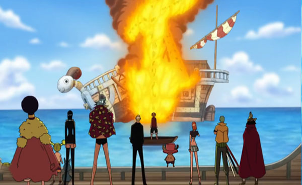 海贼王路飞三年后回来多少集,路飞香波岛知道艾斯是哪集