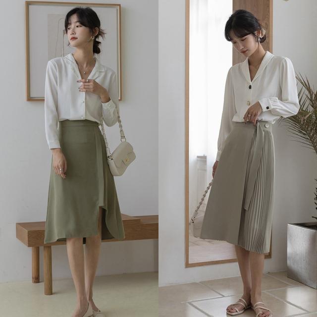 一条半身裙多种穿法夏季穿搭,穿半身裙该怎样穿搭